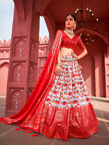 Navratri Special Traditional Looks For Patola Print Lehenga Choli D.no-1640