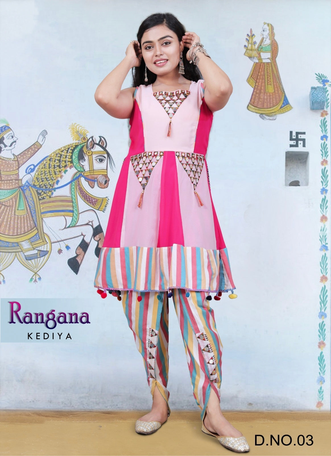 Traditional Navratri Festival Rangana Kediya Dress