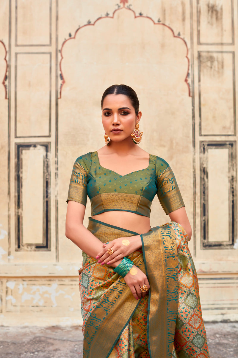 Beautiful Designer Occasion Wear Pure Pattu Silk With Full Zari Weaving Saree