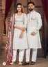 Navratri Special Couple combo of Kurta with Pajama & Kurti with Pants & Dupatta Dress - Anant Exports
