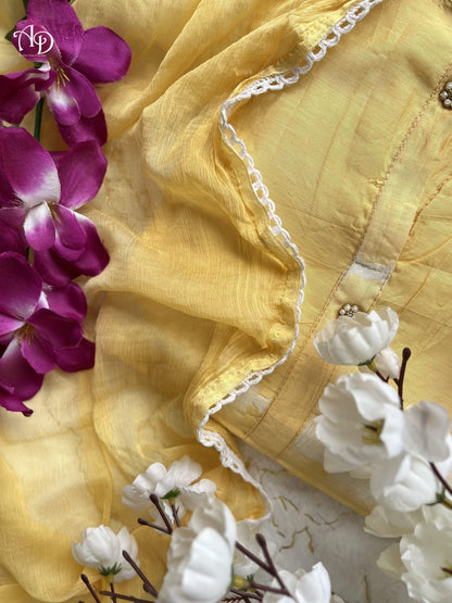 Beautiful Party Wear Pure Chanderi Silk Suit With Dupatta - Anant Exports