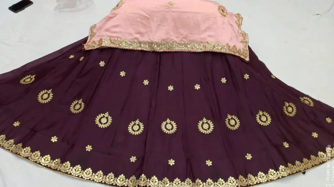 Rajsthani Traditional Rajputi Pure Organza Butti Work Lehenga Choli - Anant Exports