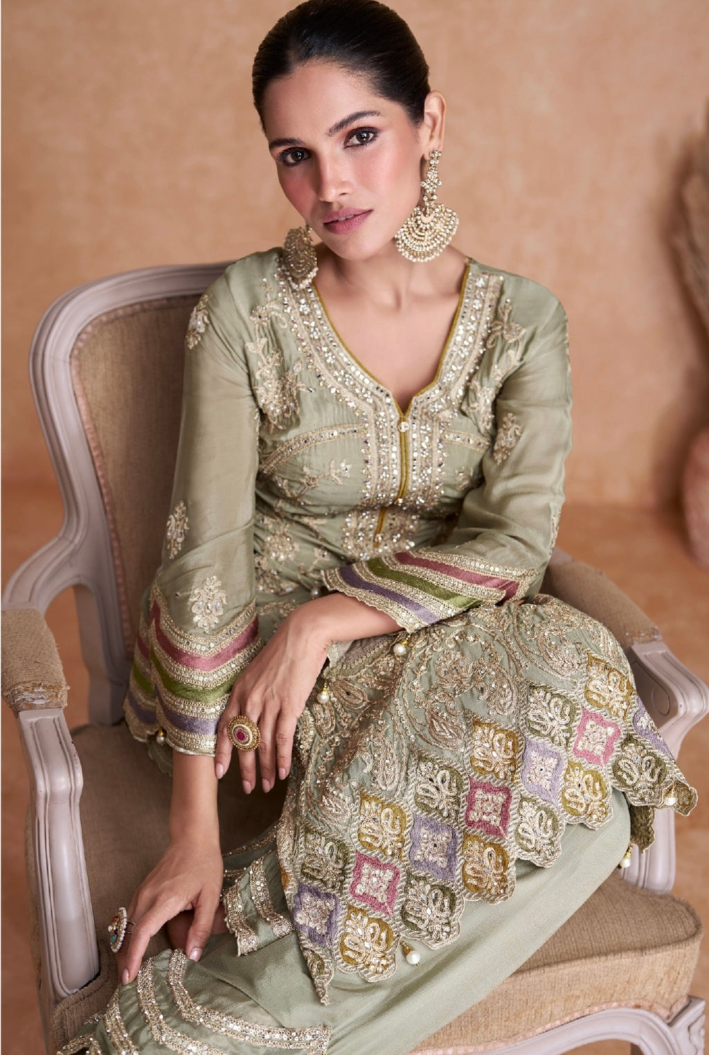 Beautiful Designer Occasion Wear Latest Anarkali Style Salwar Suit
