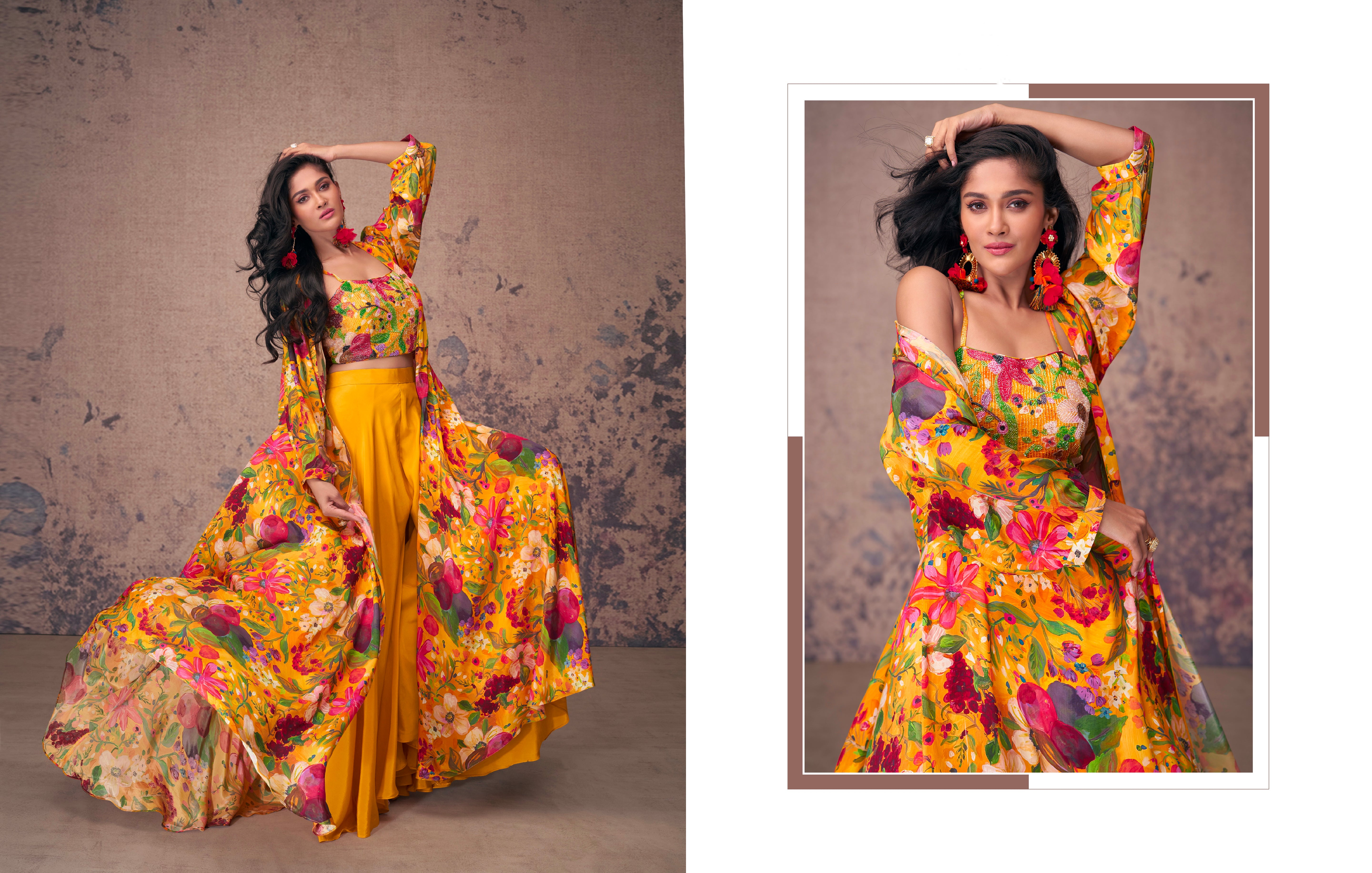 Beautiful Designer Occasion Wear Indo Western Dress