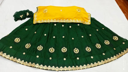 Rajsthani Traditional Rajputi Pure Organza Butti Work Lehenga Choli - Anant Exports