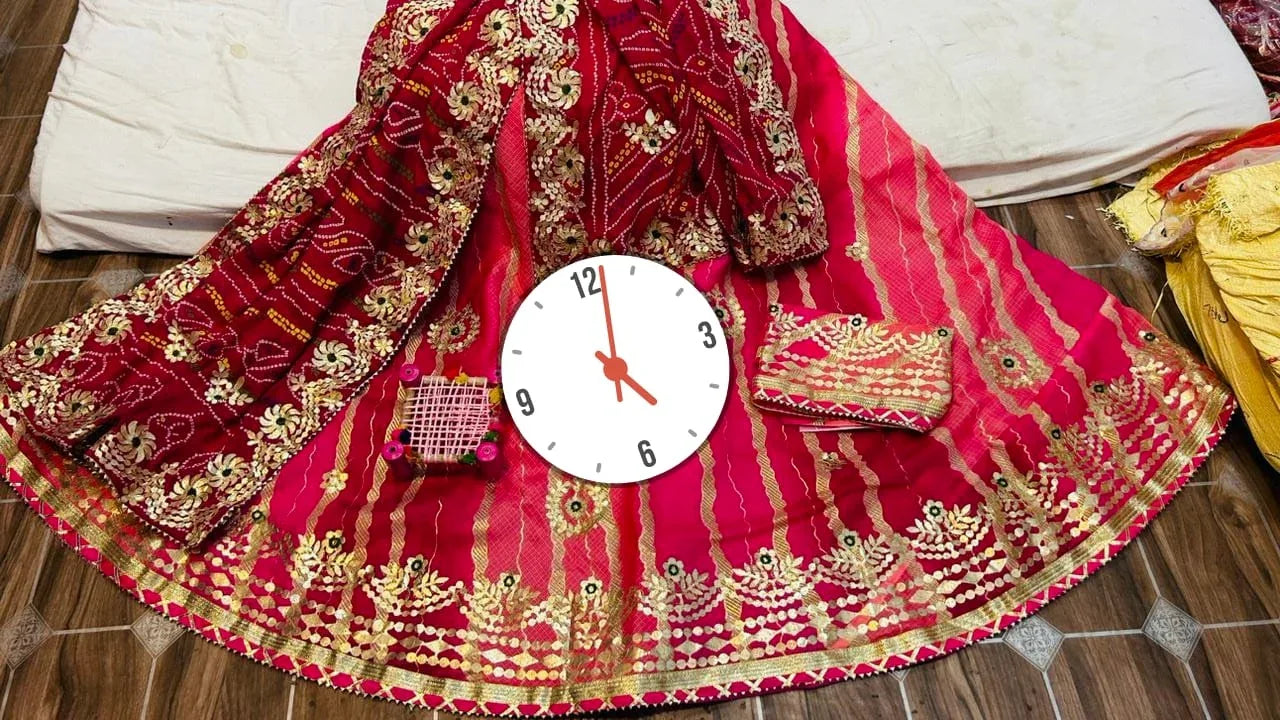 Rajsthani Traditional Rajputi Pure Kota Doriya Lehenga Choli. - Anant Exports