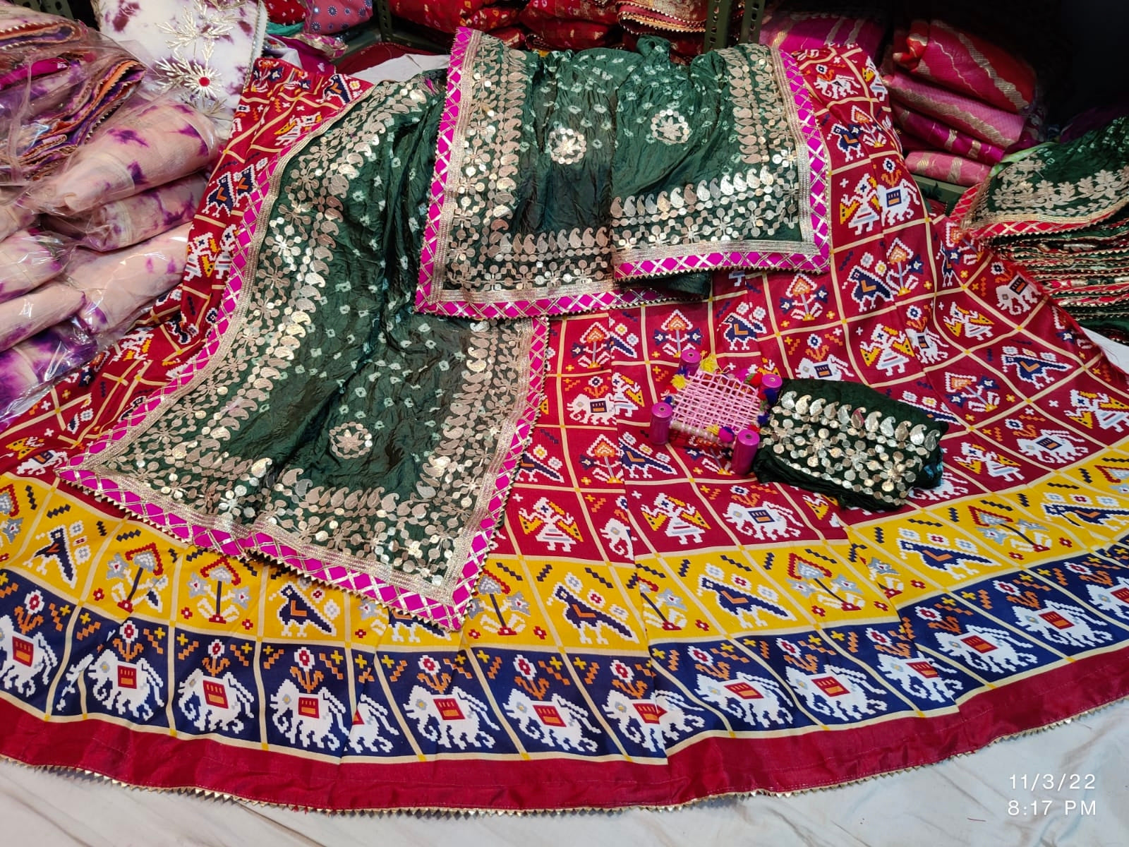 Rajsthani Traditional Patola Print Lehenga Choli