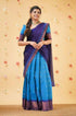 Beautiful Kanjiveram Silk Pure Zari HALF Saree with Blouse Along With Dupptta - Anant Exports