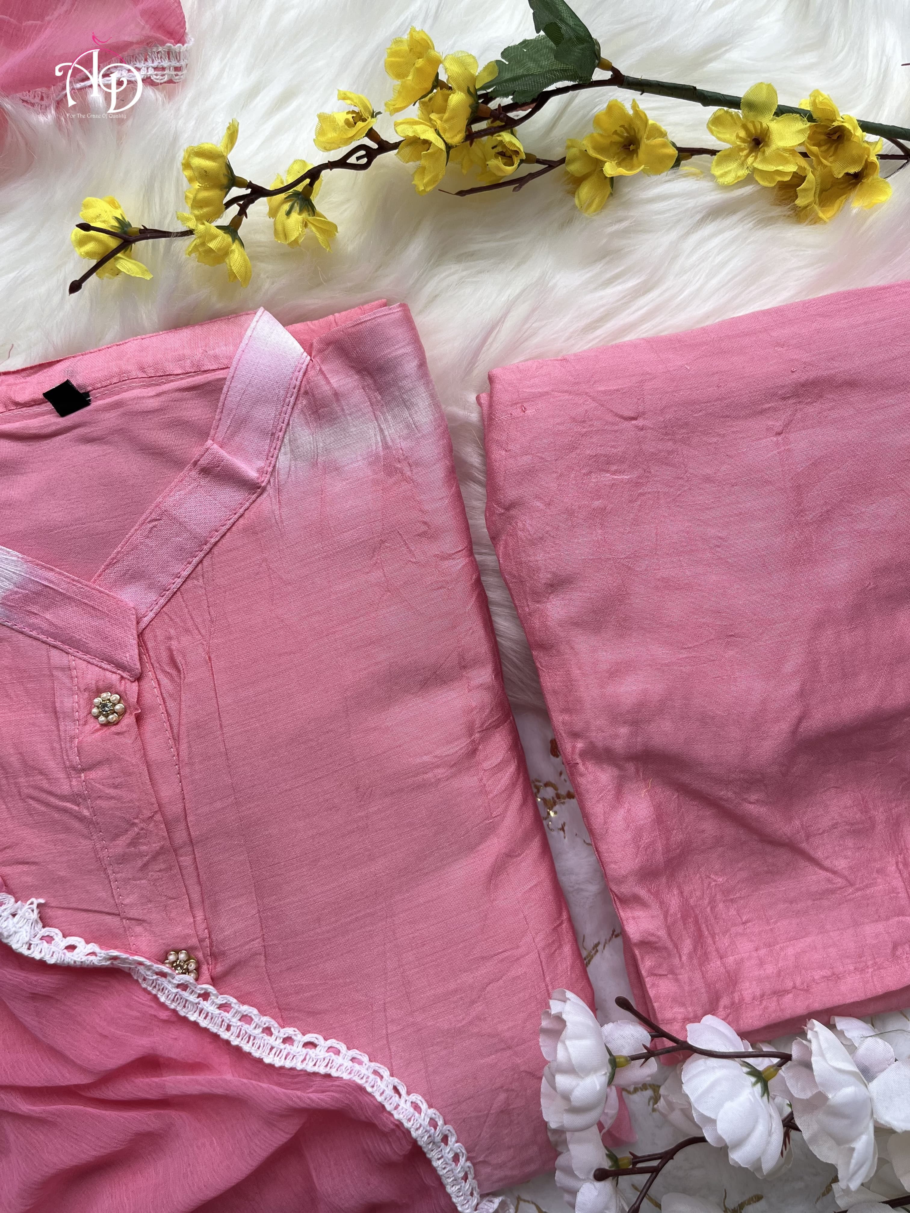 Beautiful Party Wear Pure Chanderi Silk Suit With Dupatta