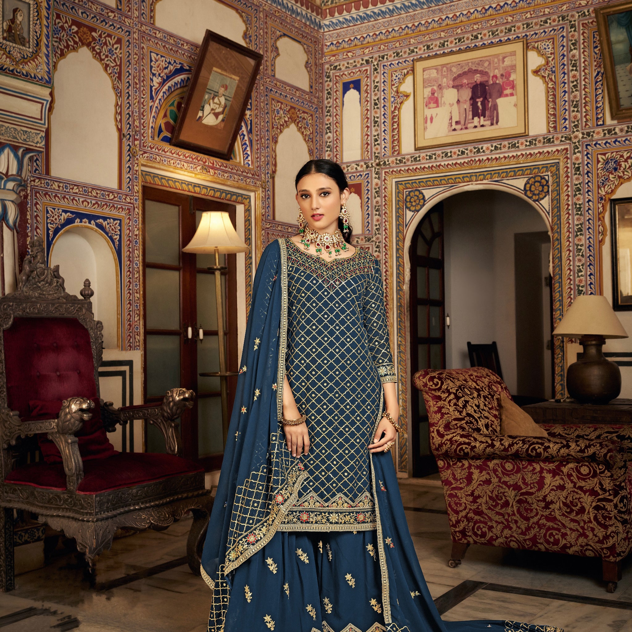Designer Wedding Wear Latest Punjabi Style Salwar Suit