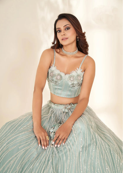 Beautiful Designer Occasion Wear Latest Handwork Lehenga Choli