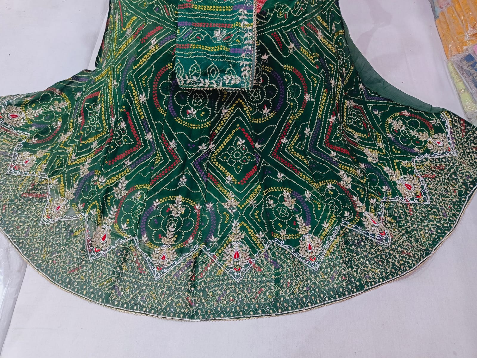 Rajsthani Traditional Rajputi Bandhej Lehenga Choli