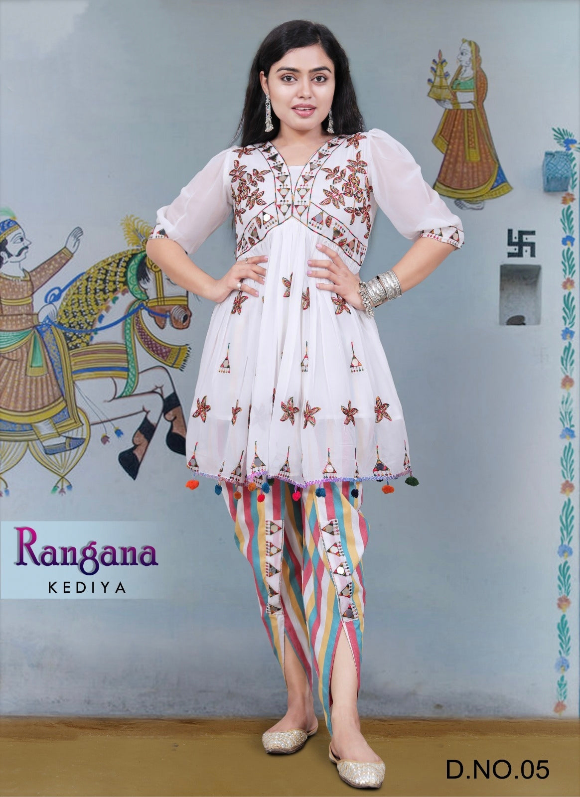 Traditional Navratri Festival Rangana Kediya Dress