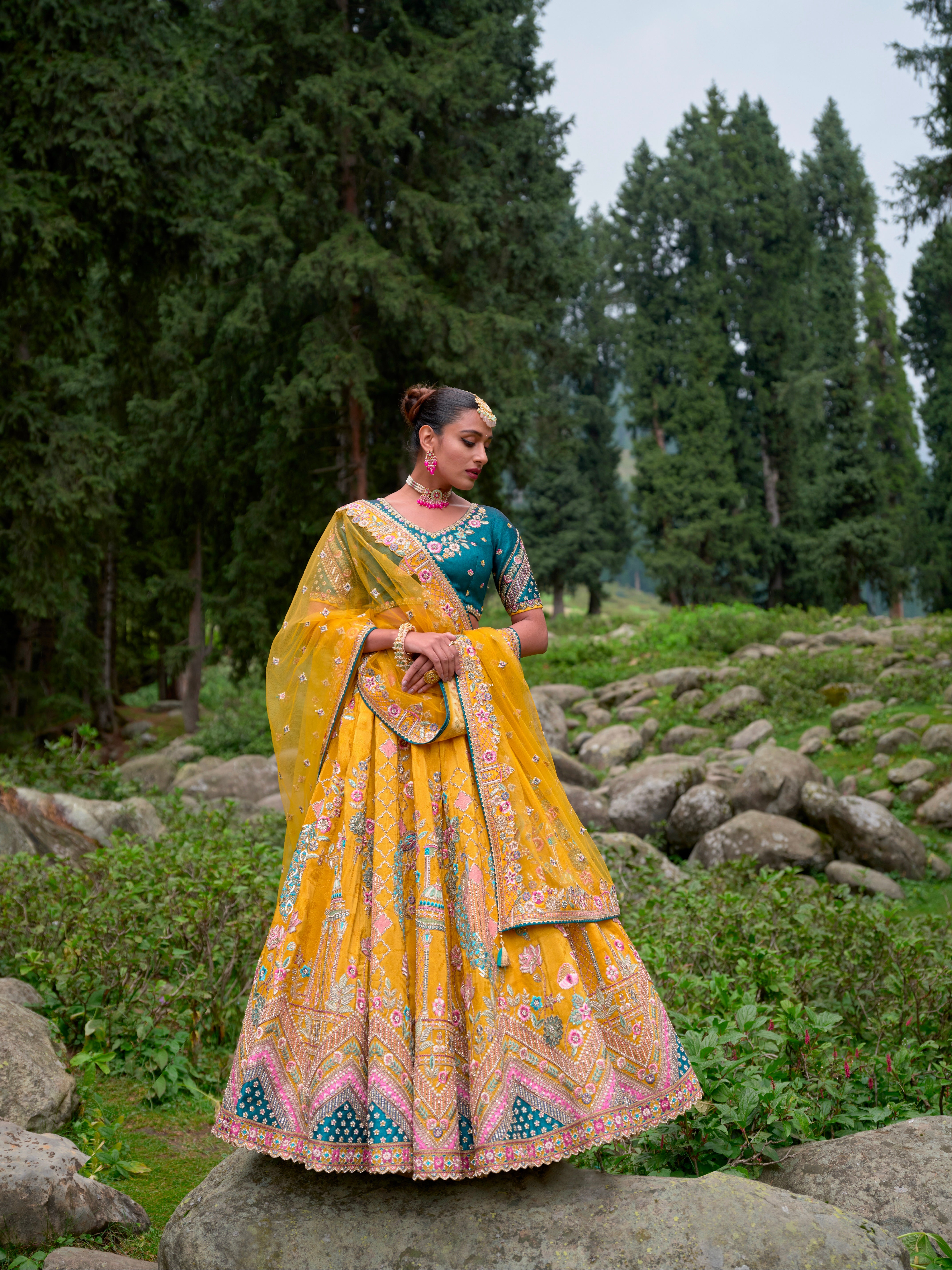 indo western lehenga choli