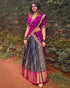 Beautiful Kanjiveram Silk Pure Zari HALF Saree with Blouse Along With Dupptta - Anant Exports