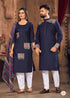 Navratri Special Couple combo of Kurta with Pajama & Kurti with Pants & Dupatta Dress - Anant Exports