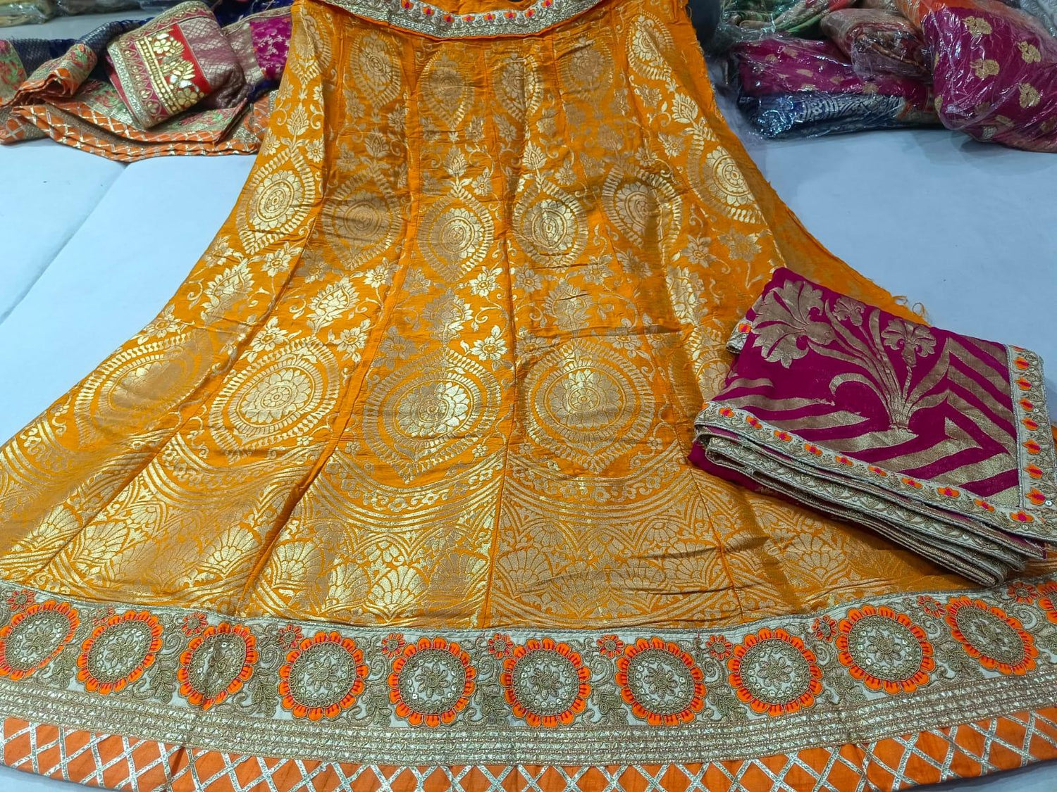 Rajsthani Traditional Rajputi Pure Upada Silk Lehenga Choli - Anant Exports