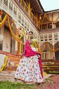 White Chaniya Choli for Navratri Festival