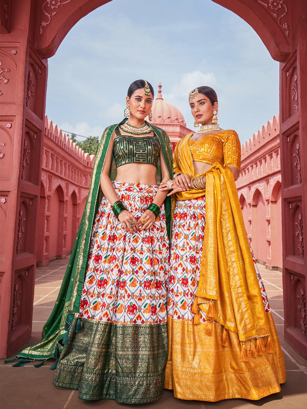 Navratri Special Traditional Looks For Patola Print Lehenga Choli D.no-1640