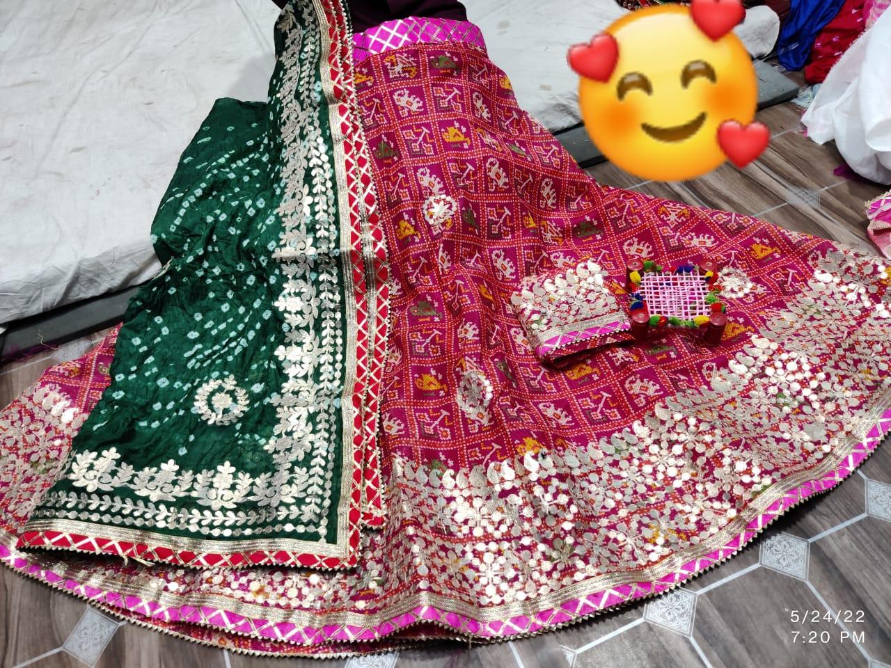 Rajsthani Traditional Rajputi Pure Kota Doriya Lehenga Choli - Anant Exports