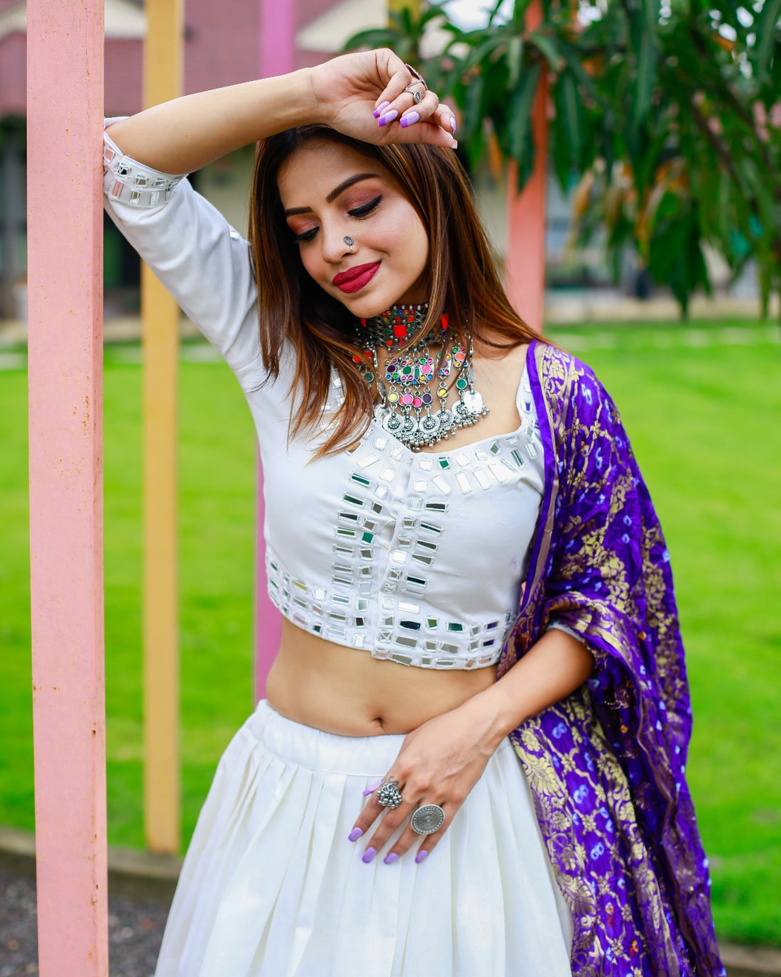Party Wear Cotton Lehenga Choli