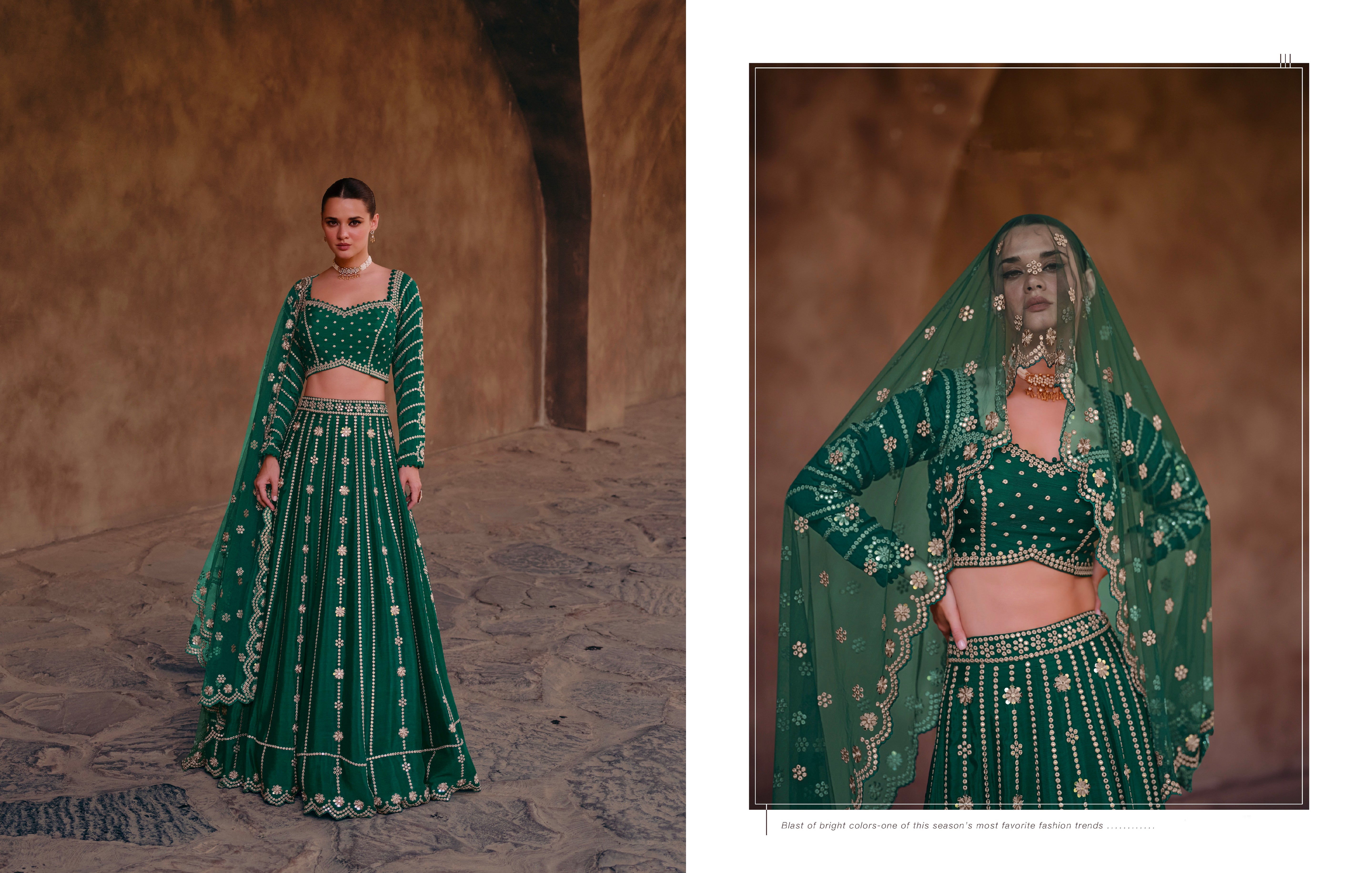 Beautiful Designer Wedding Wear Latest Lehenga Choli