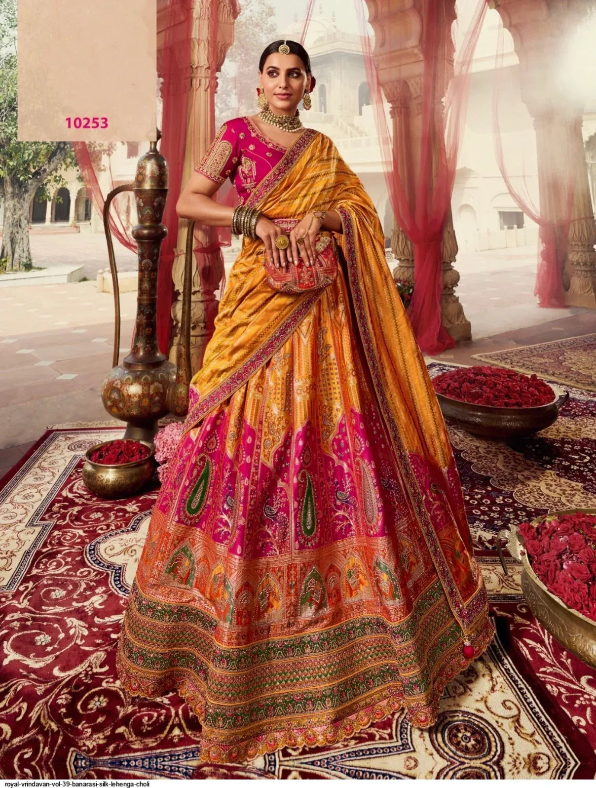 Wedding Special Looks For Royal Banarasi Lehenga Dno 10253 - Anant Exports