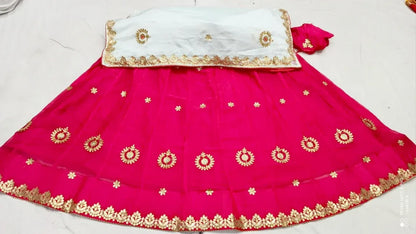 Rajsthani Traditional Rajputi Pure Organza Butti Work Lehenga Choli - Anant Exports