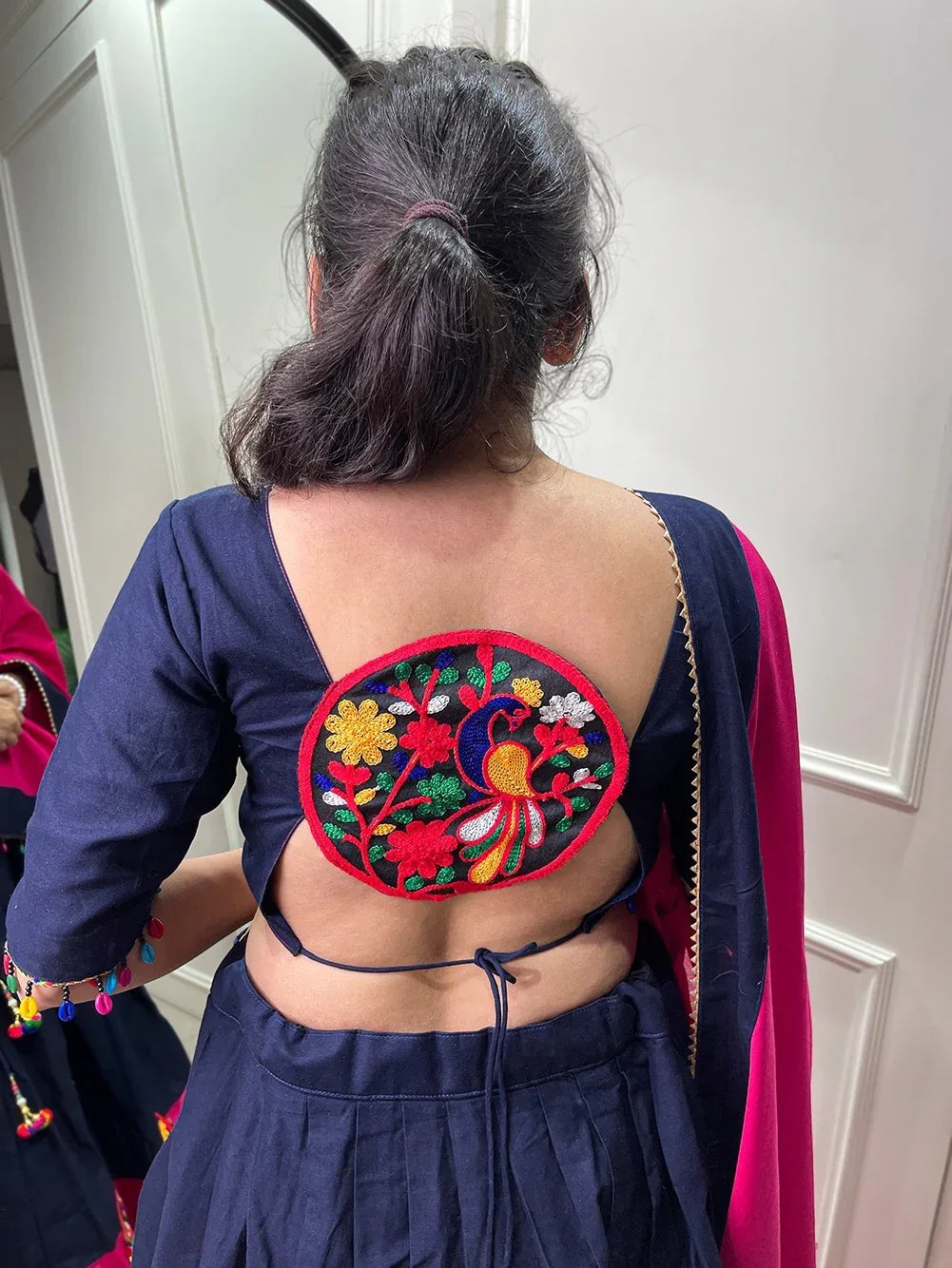 Navratri Traditional Gamthi work Garba Lehenga Choli Dno 1665 - Anant Exports