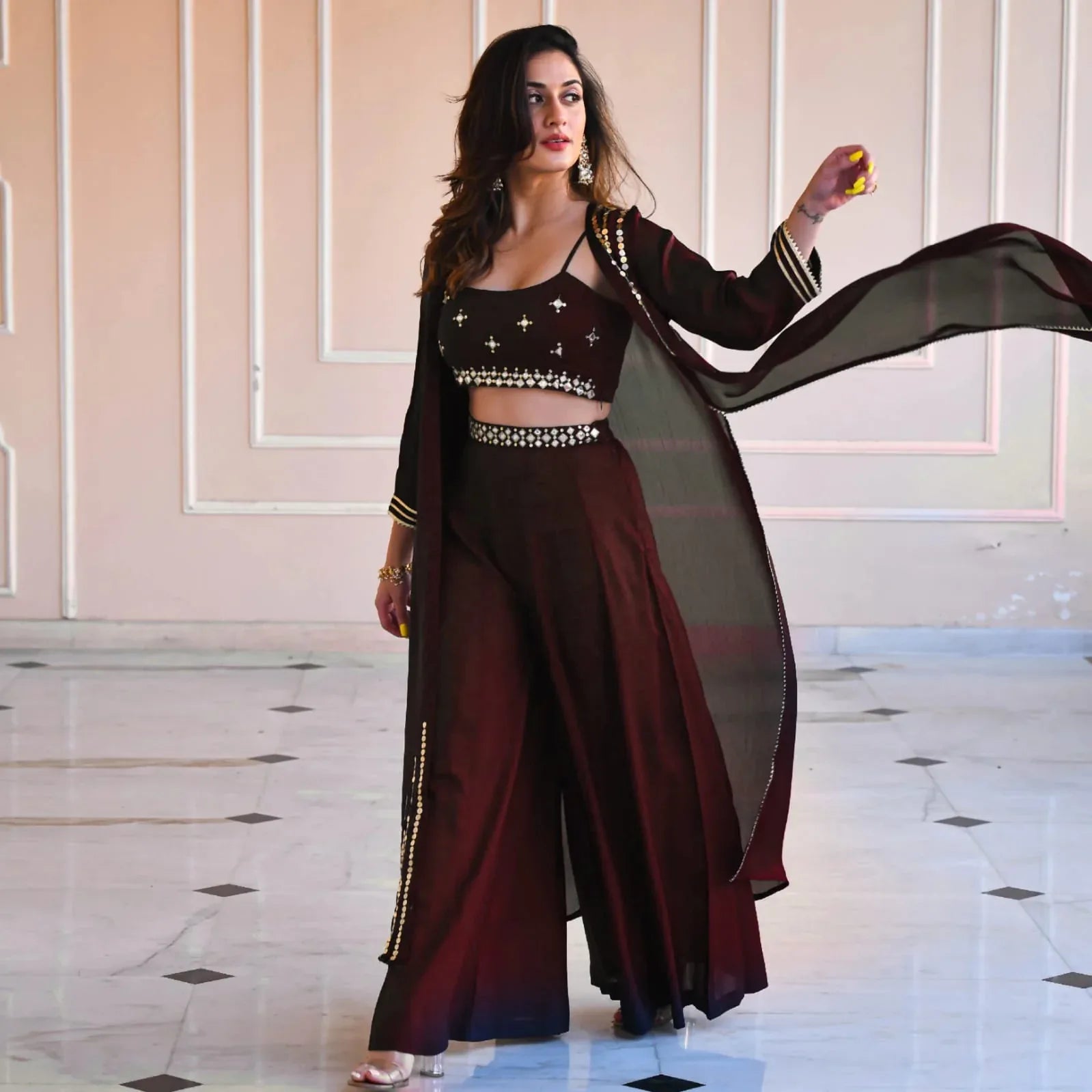 Designer Ethnic Wear Sharara Suit