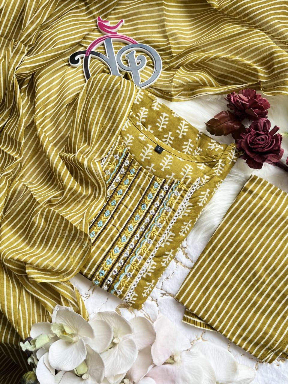 Beautiful Party Wear Cotton Anarkali Suit - Anant Exports