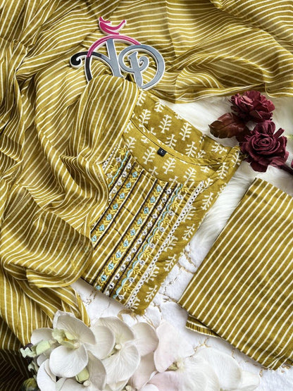 Beautiful Party Wear Cotton Anarkali Suit - Anant Exports