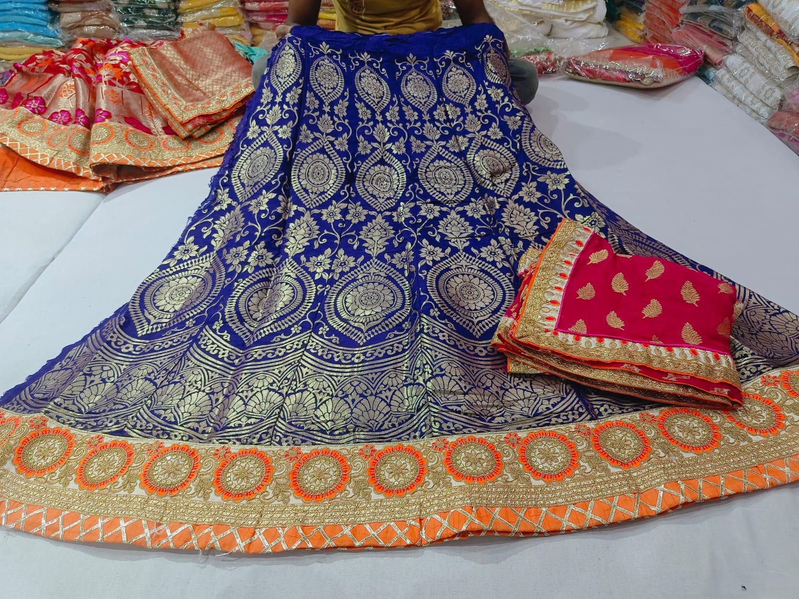 Rajsthani Traditional Rajputi Pure Upada Silk Lehenga Choli - Anant Exports
