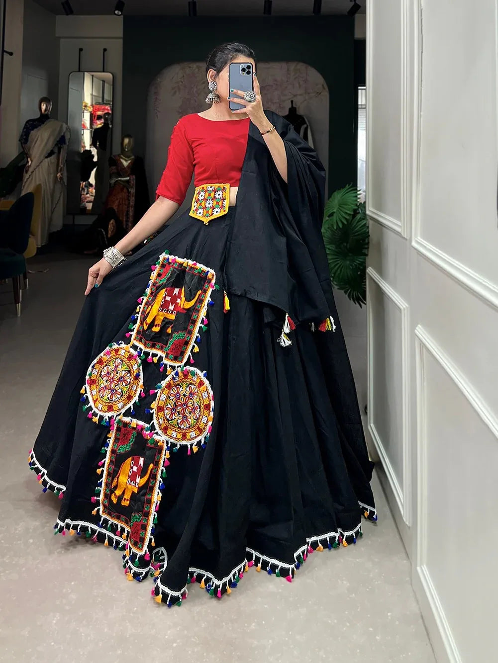 Navratri Special Traditional Bandhej Lehenga choli Dno 1657 - Anant Exports