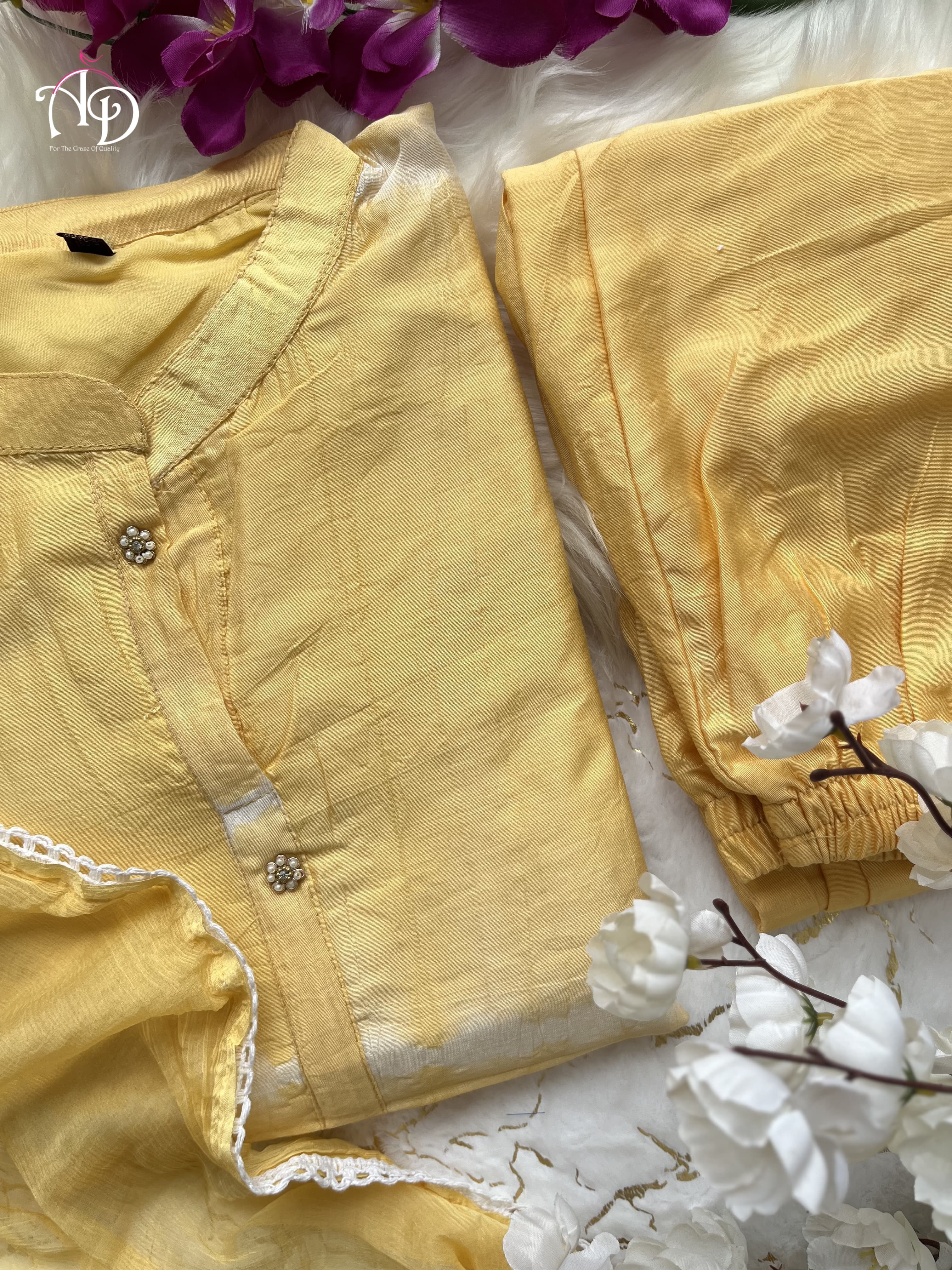 Beautiful Party Wear Pure Chanderi Silk Suit With Dupatta