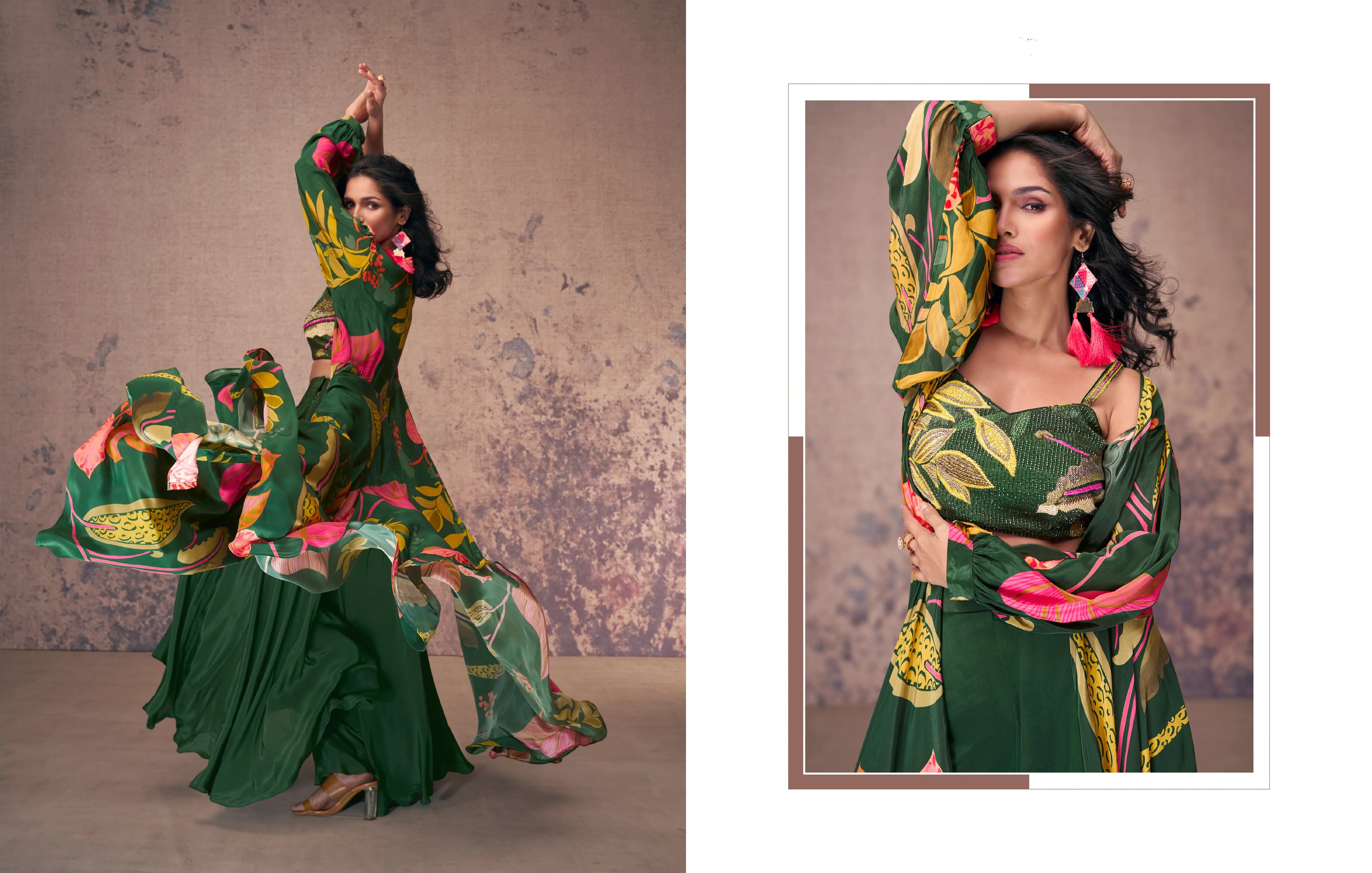 Beautiful Designer Occasion Wear Indo Western Dress 