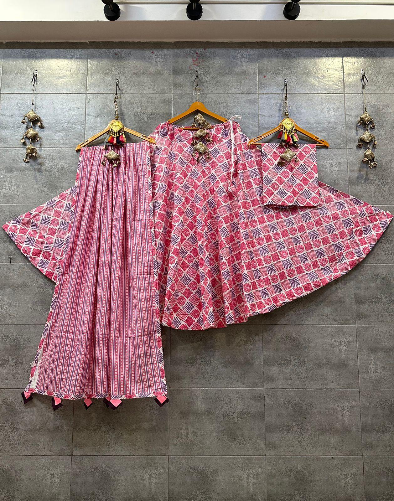 Beautiful Designer Cotton Lehenga Choli - Anant Exports