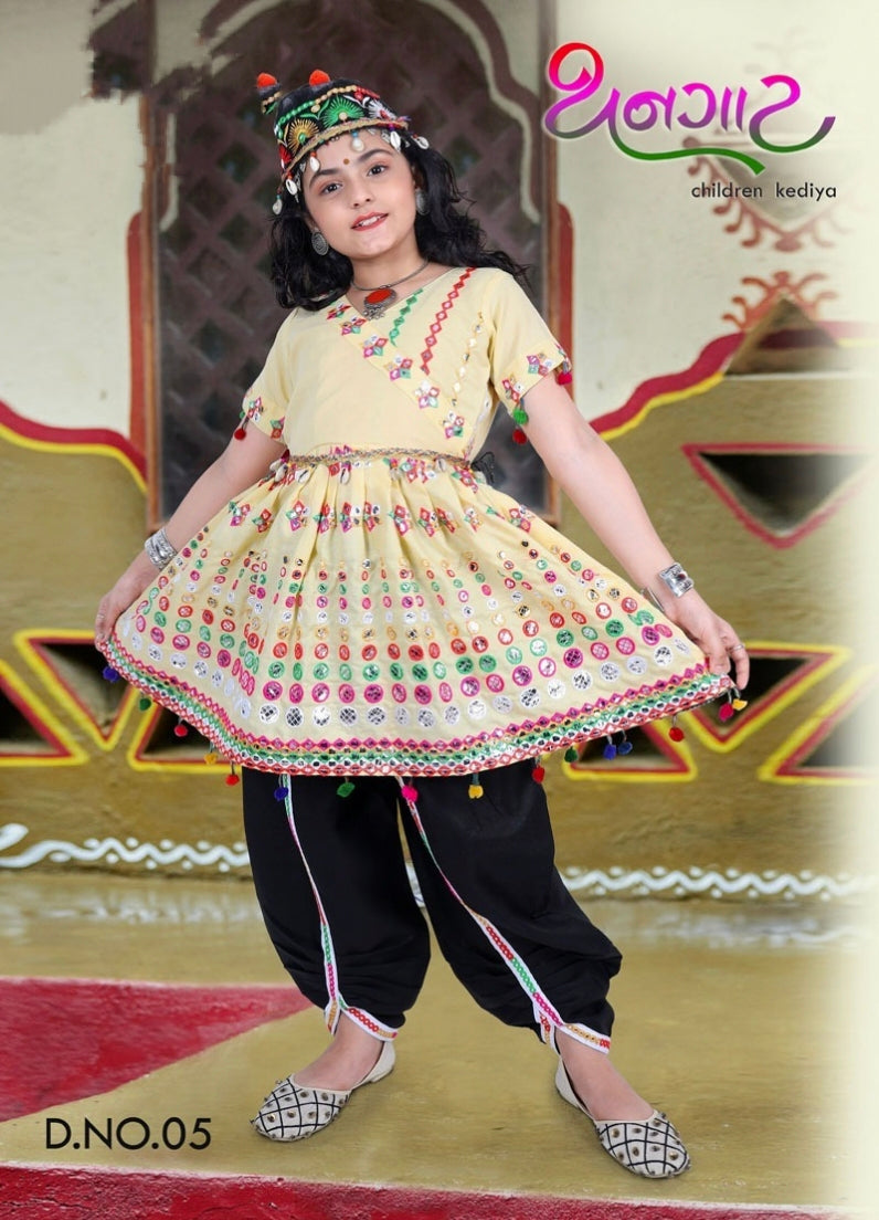 Special Navratri Thangat Kid's Children Kediya Dress