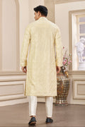 Yellow traditional wedding outfit