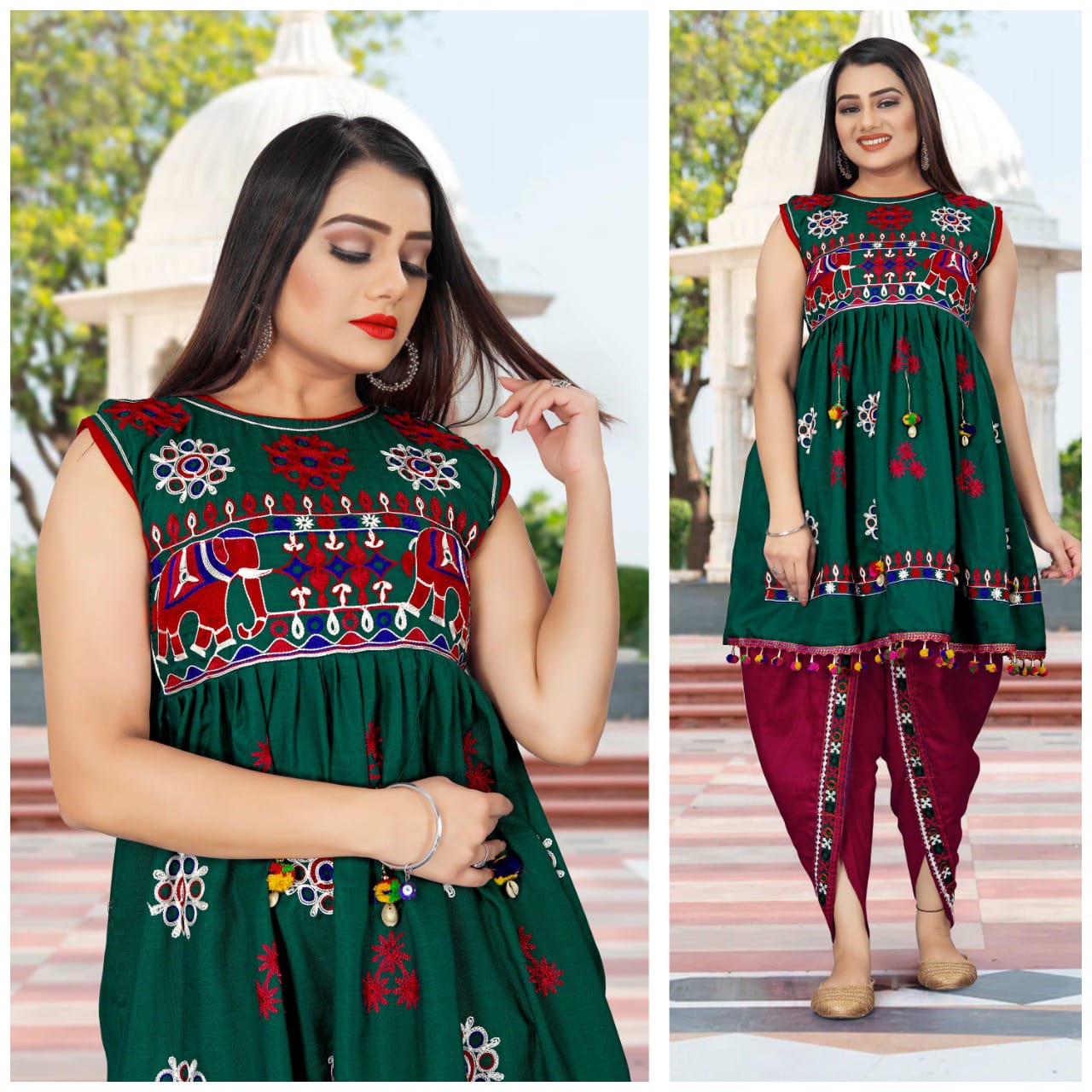 Beautiful Traditional Garba khediya Dress