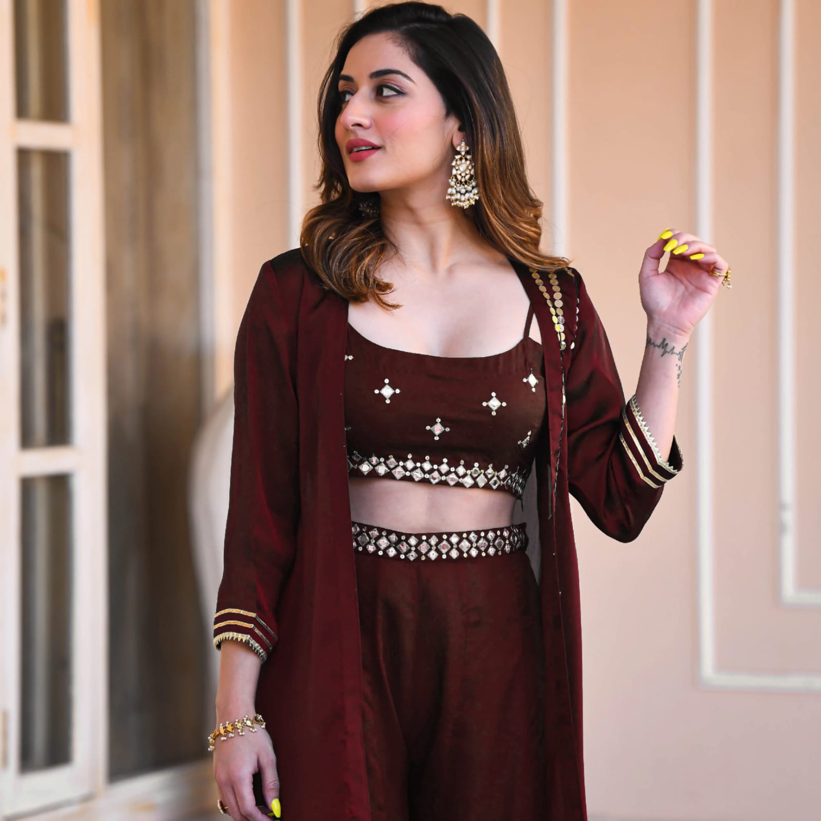 Designer Ethnic Wear Sharara Suit