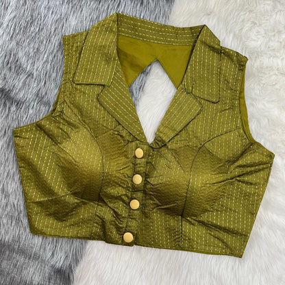 Part Wear New Shirt Collar Blouse - Anant Exports
