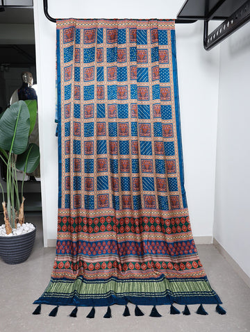 Designer Digital Print Gaji Modal Silk Duptta