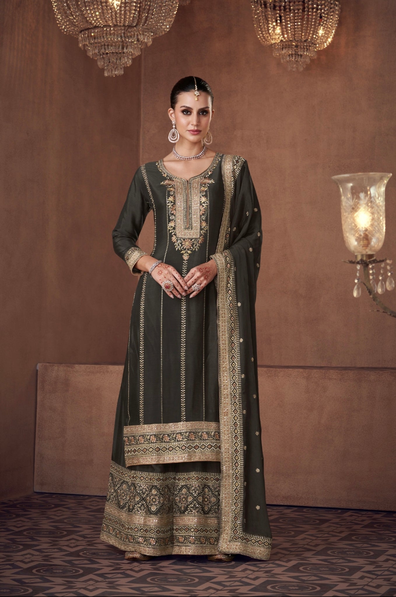 Beautiful Designer Occasion Wear Latest Anarkali Style Salwar Suit