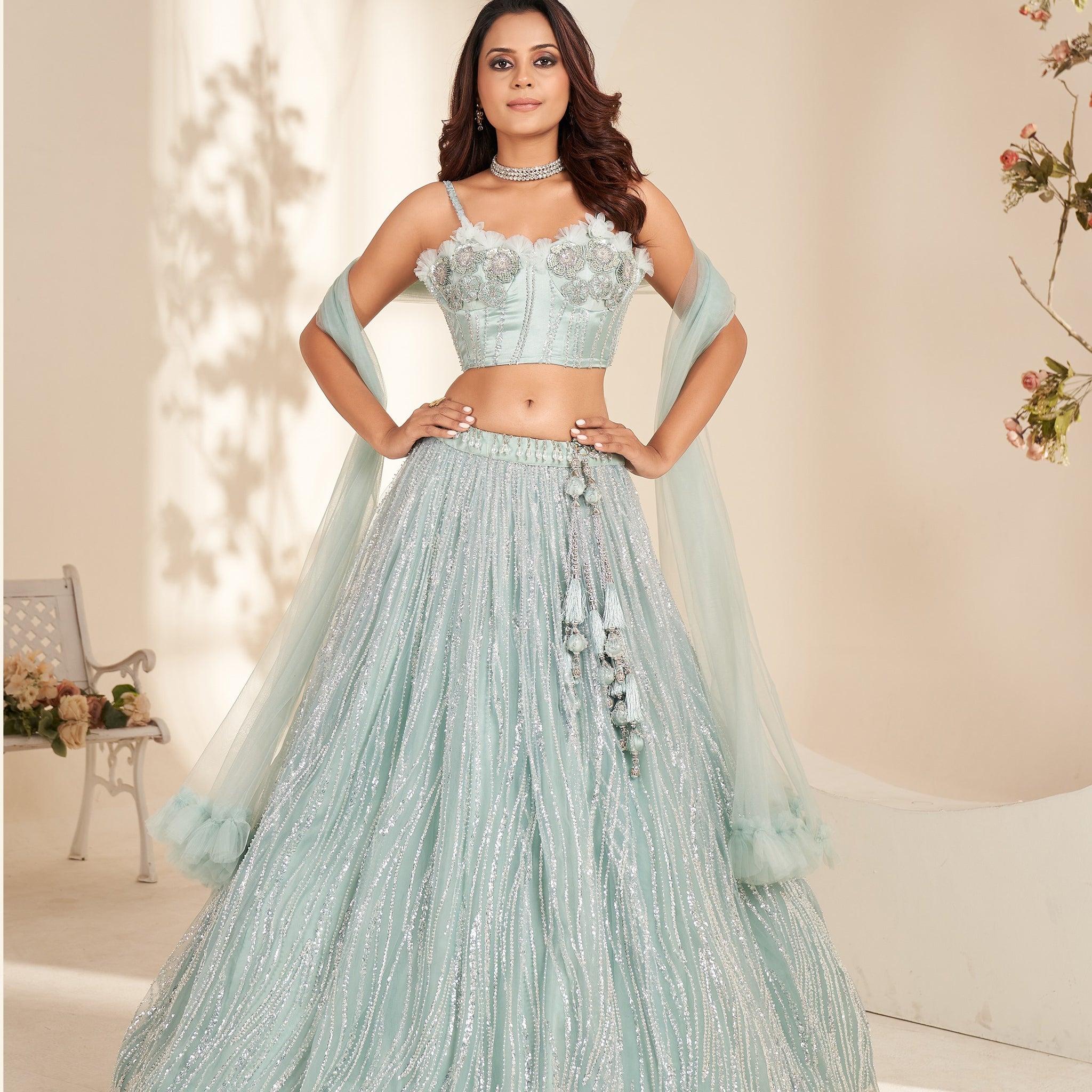 Beautiful Designer Occasion Wear Latest Handwork Lehenga Choli