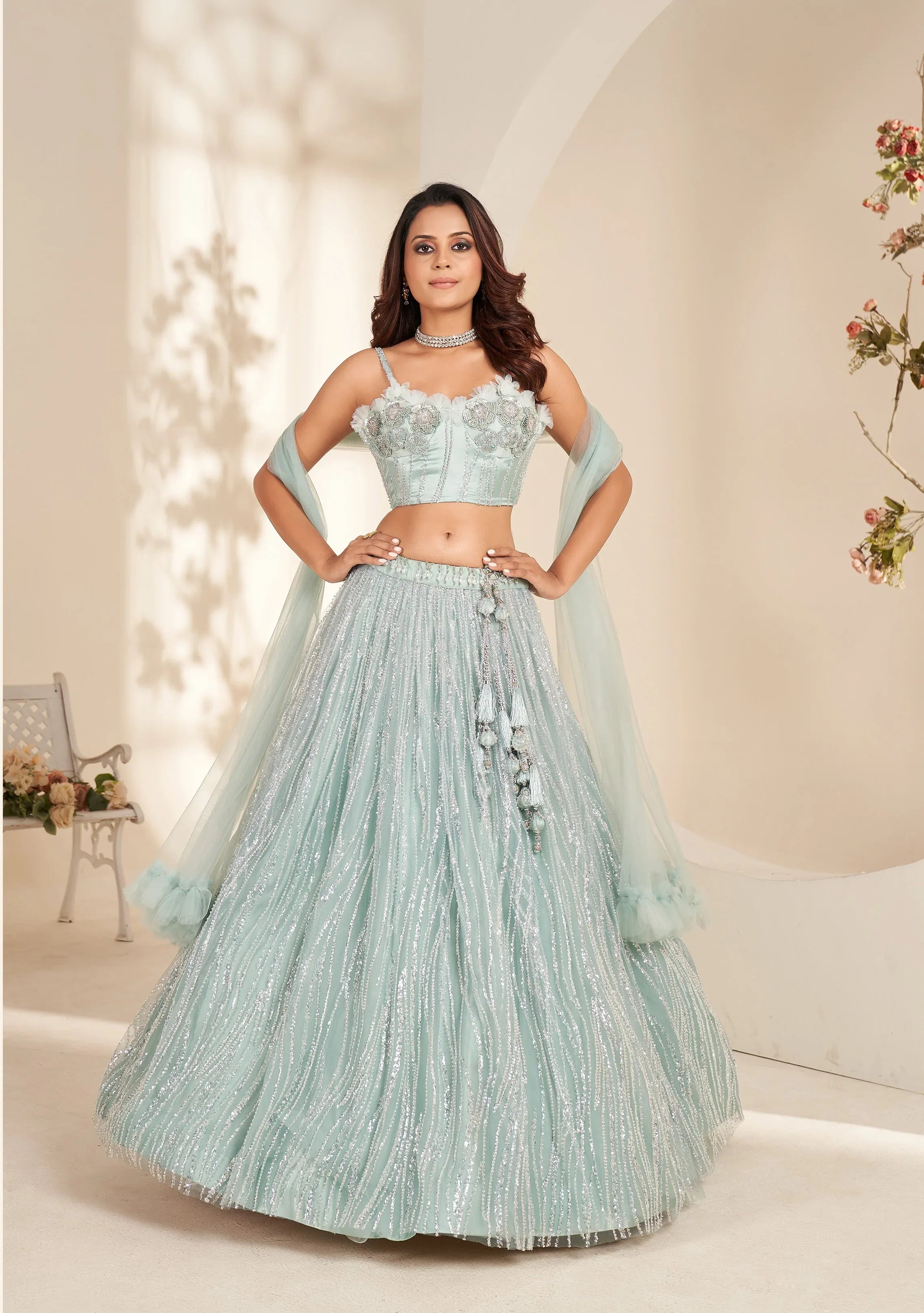 Beautiful Designer Occasion Wear Latest Handwork Lehenga Choli