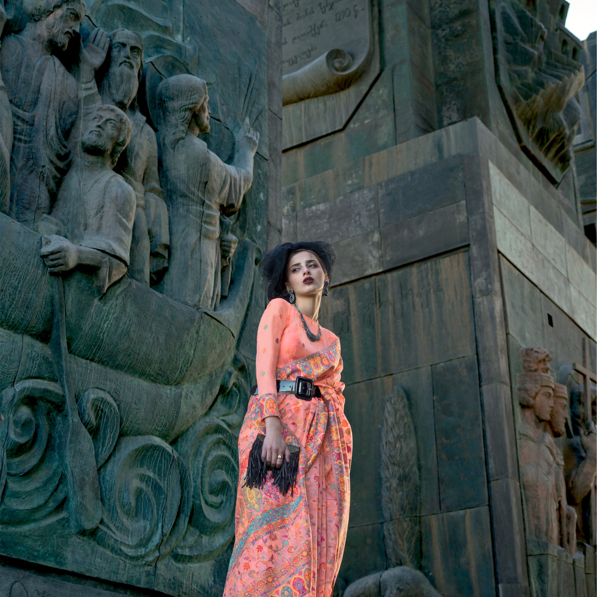 Beautiful Designer Occasion Wear Kashneer Silk Handloom Weaving Saree