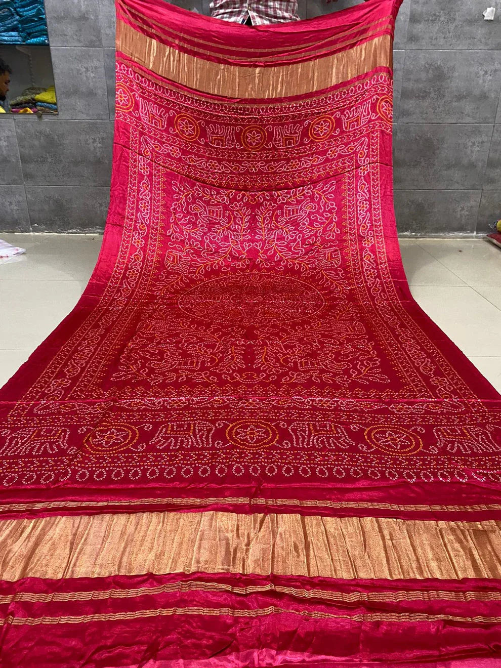 Designer Digital Print Gaji Modal Silk Duptta - Anant Exports