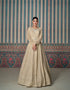 Beige Chikankari Embroidered Anarkali Suit with Dupatta