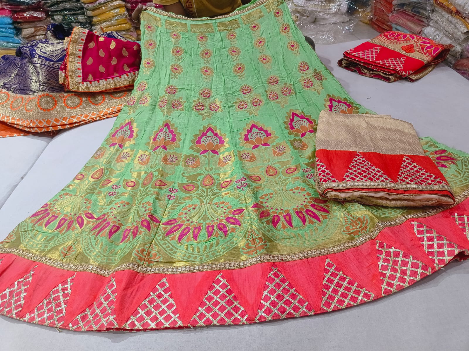 Rajsthani Traditional Rajputi Pure Upada Silk Lehenga Choli